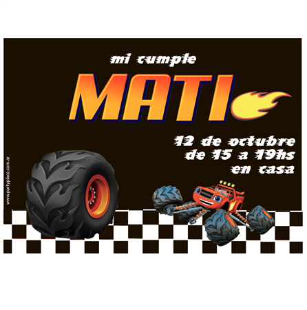 Invitación Blaze. Pers